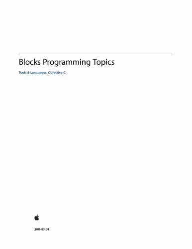 خرید و دانلود نسخه کامل کتاب Apple Inc. Blocks Programming Topics