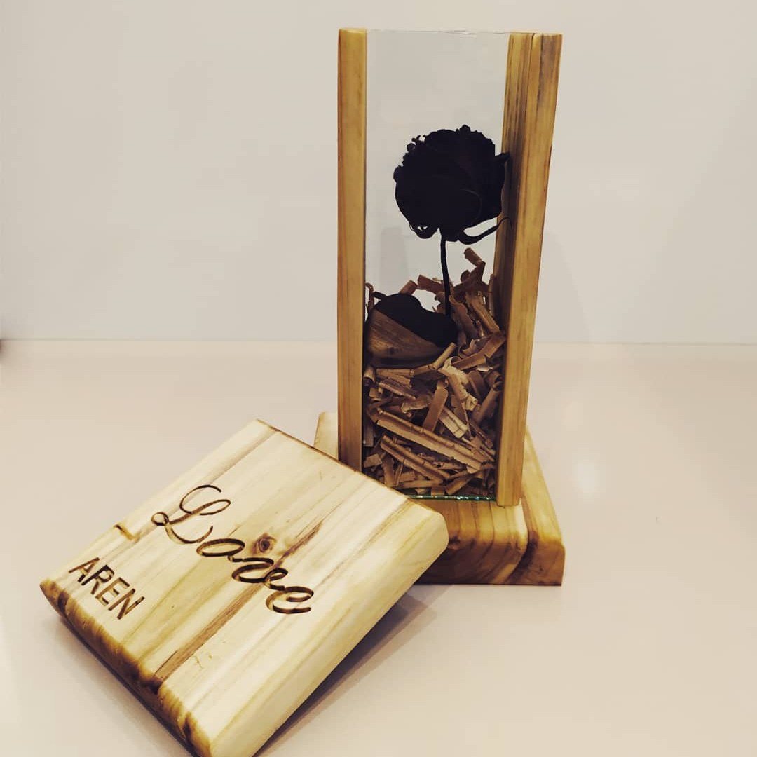 باکس گل چوبی