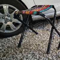 صندلی مسافرتی ضربدری ممتاز  سایز 2،پس کرایه، هزینه ارسال محصول با خود مشتری درب منزل می باشد