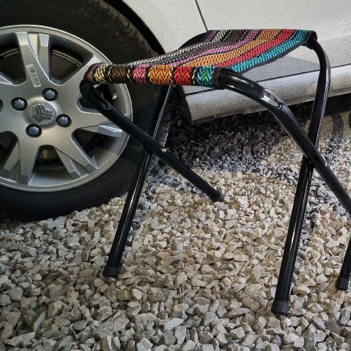 صندلی مسافرتی ضربدری ممتاز  سایز 2،پس کرایه، هزینه ارسال محصول با خود مشتری درب منزل می باشد