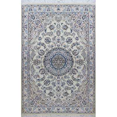 فرش دستبافت یک ونیم متری مدل نایین کد ۱۴