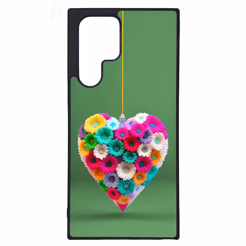 کاور طرح قلبی کد G-146 مناسب برای گوشی موبایل سامسونگ Galaxy S22 Ultra | دیجی قاب دونی