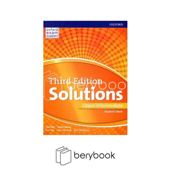 oxford / solutions / upper-intermediate / دو جلدی / نارنجی رنگ