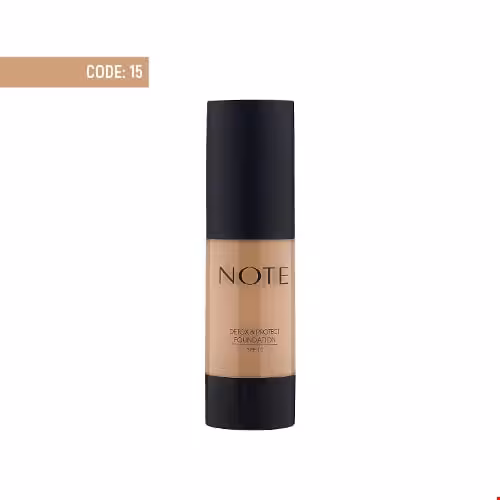 کرم پودر پمپی دتوکس spf 15 کد 15 نوت 35 میلی لیتری