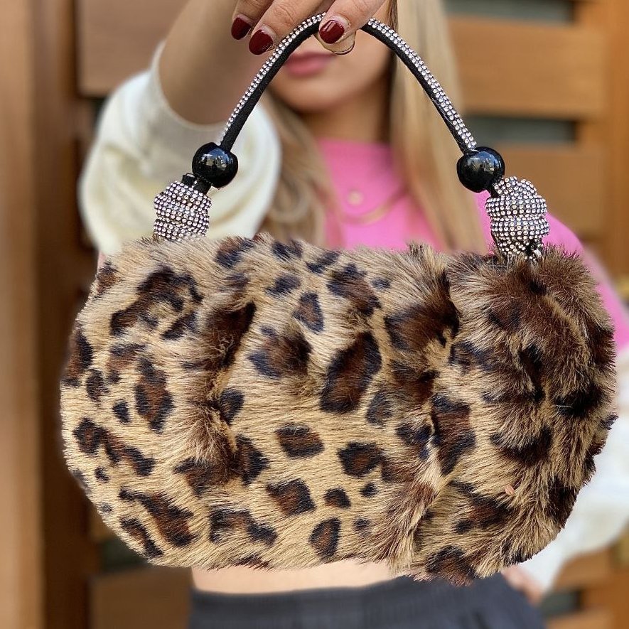 کیف خز دار دخترانه 