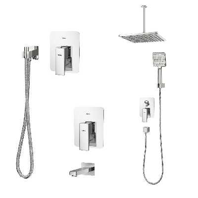 ست شیرآلات کسری مدل دامون توکار مجموعه 6 عددی