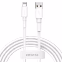 کابل تبدیل USB به لایتنینگ باسئوس مدل MINI WHITE طول 1 متر