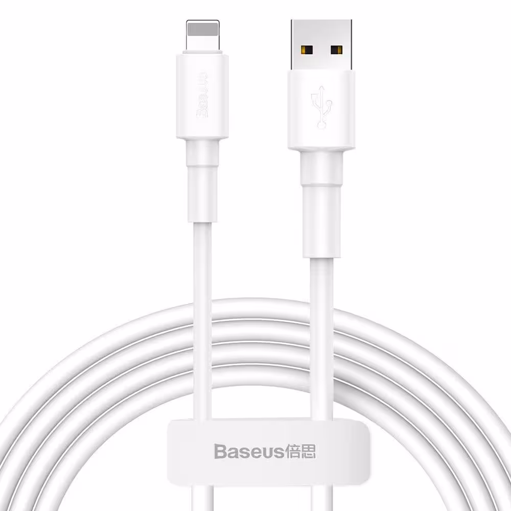 کابل تبدیل USB به لایتنینگ باسئوس مدل MINI WHITE طول 1 متر