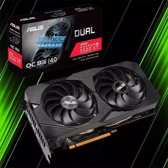 کارت گرافیک ایسوس DUAL RX5500XT O8G EVO GAMING