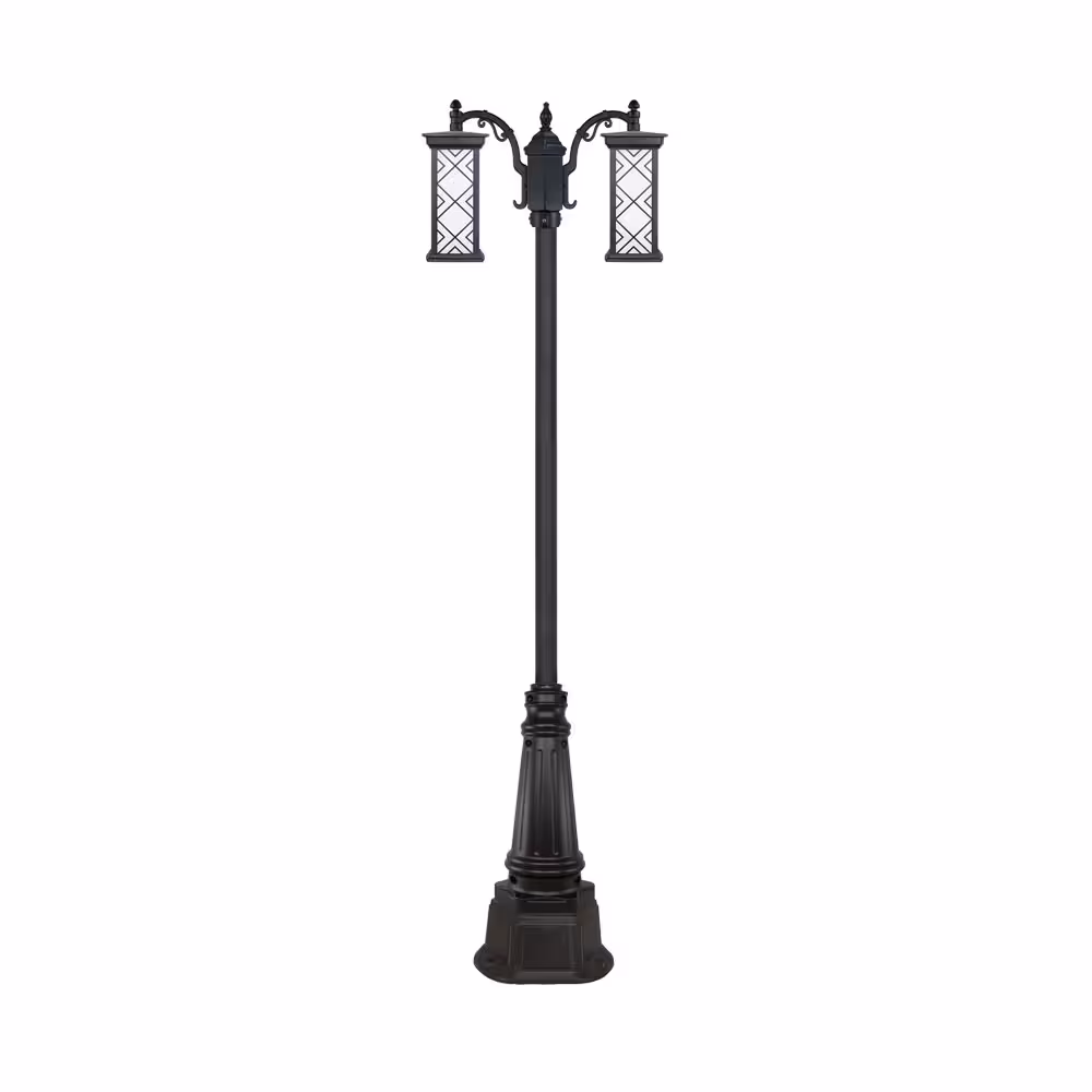 چراغ دو شاخه پارکی و حیاطی بیتانور مدل درتا بلند طرح دار کد 482121BT-96202