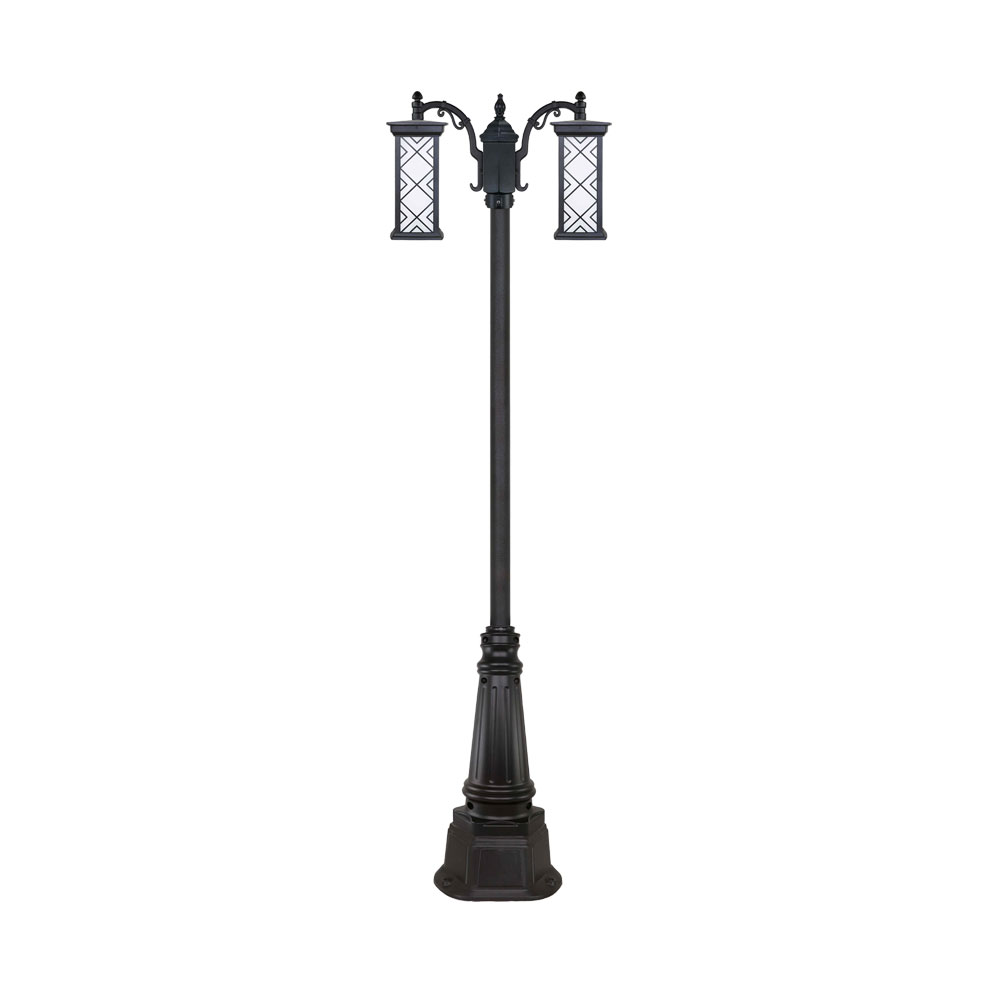چراغ دو شاخه پارکی و حیاطی بیتانور مدل درتا بلند طرح دار کد 482121BT-96202