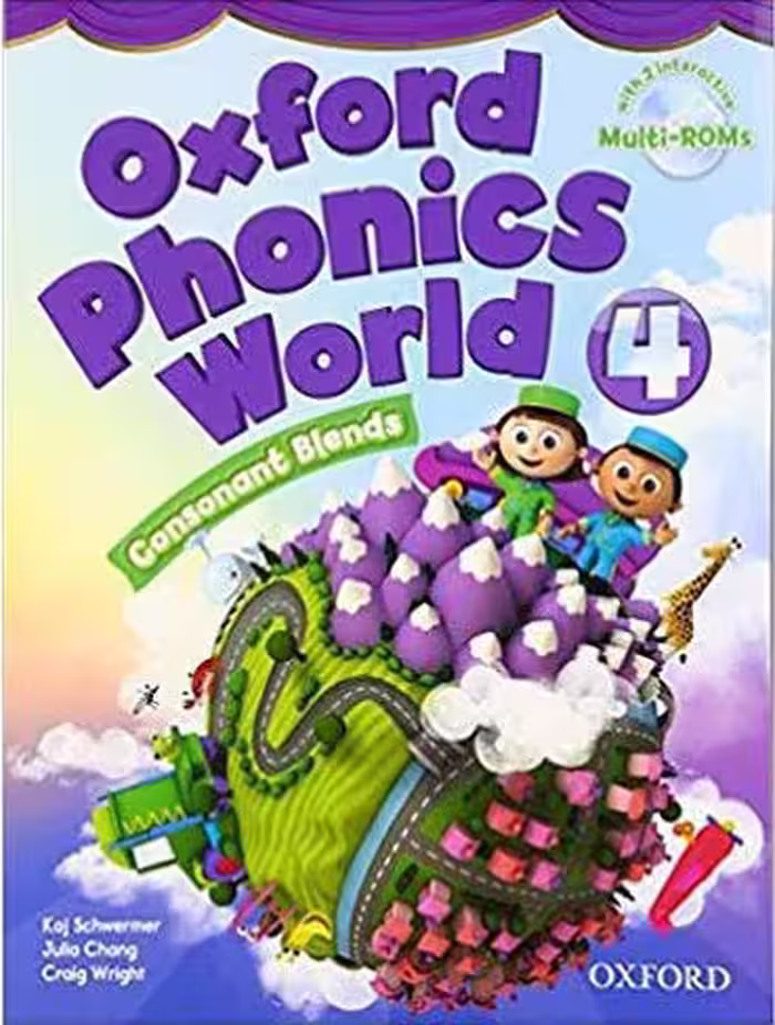 Oxford Phonics World 4 SB WB DVD کتاب آکسفورد فونیکس ورلد 4 (کتاب دانش آموز  کتاب کار  CD)