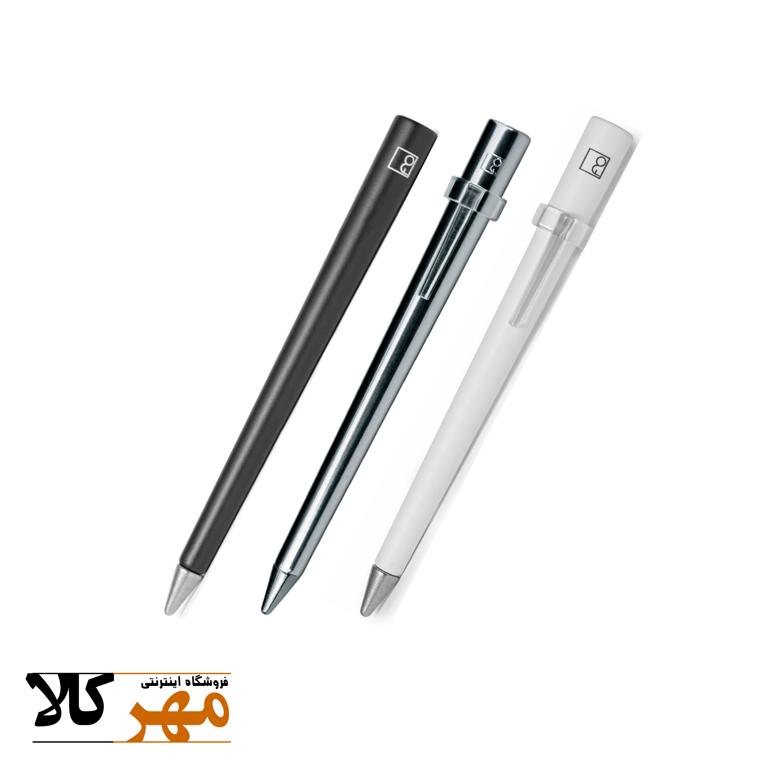 قلم ماندگار رنگ سفید یا صدفی،استیل و مشکی FOREVER مدل PRIMINA