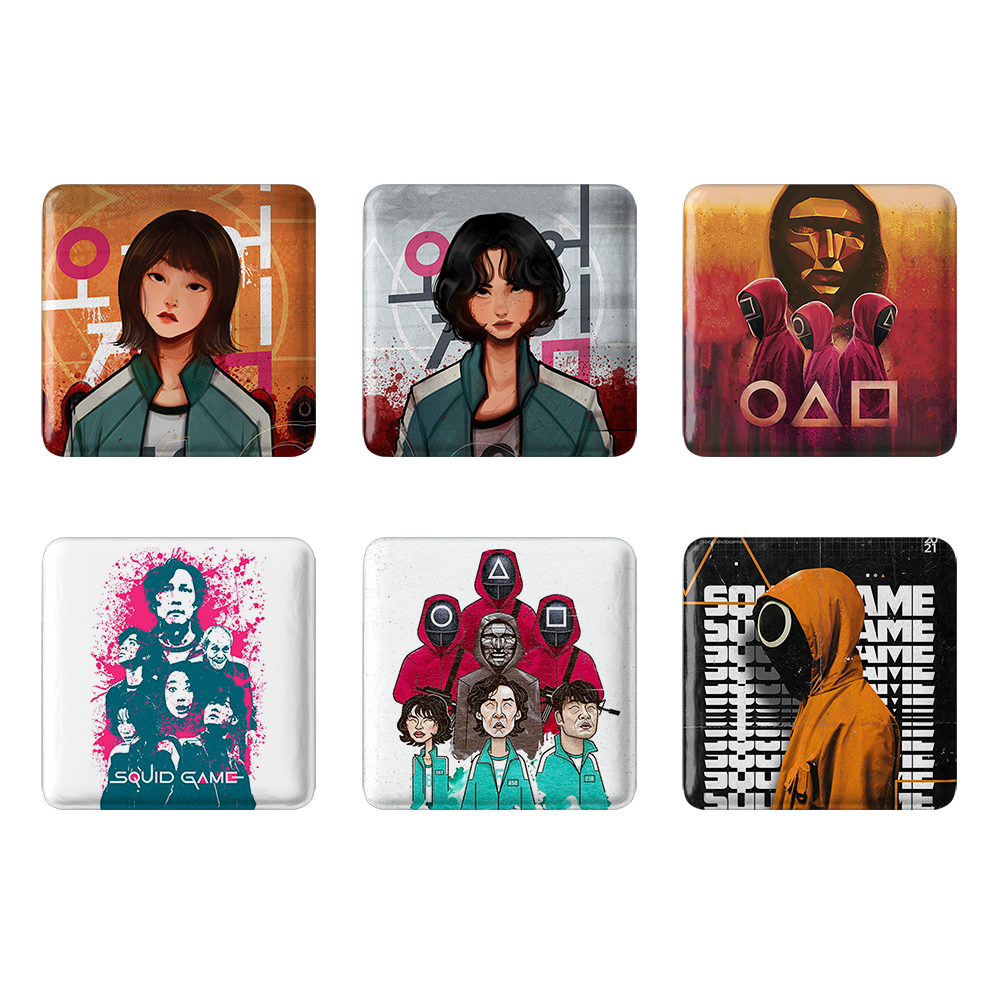 پیکسل خندالو مدل Squid Game کد 404B مجموعه 6 عددی