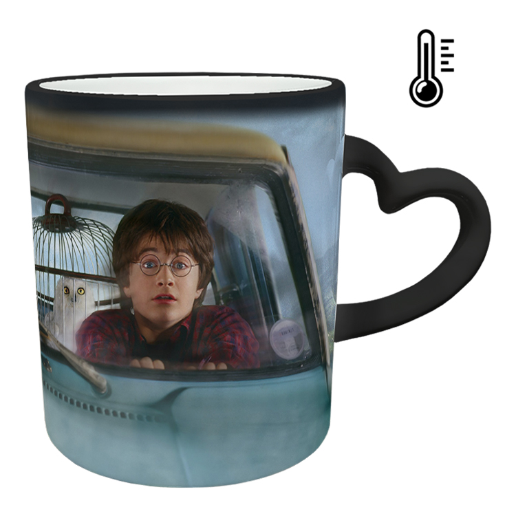 ماگ حرارتی مدل دسته قلبی طرح هری پاتر کد 26