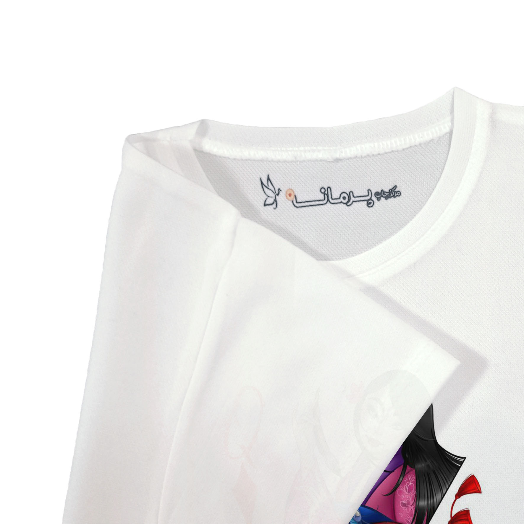 تی شرت آستین کوتاه بچگانه پرمانه طرح مولان کد pmt.7012