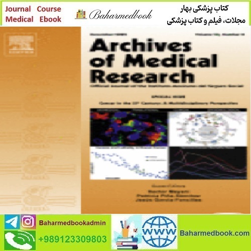Archives of Medical Research Volume 53 Issue 1 to 8 2022 TR