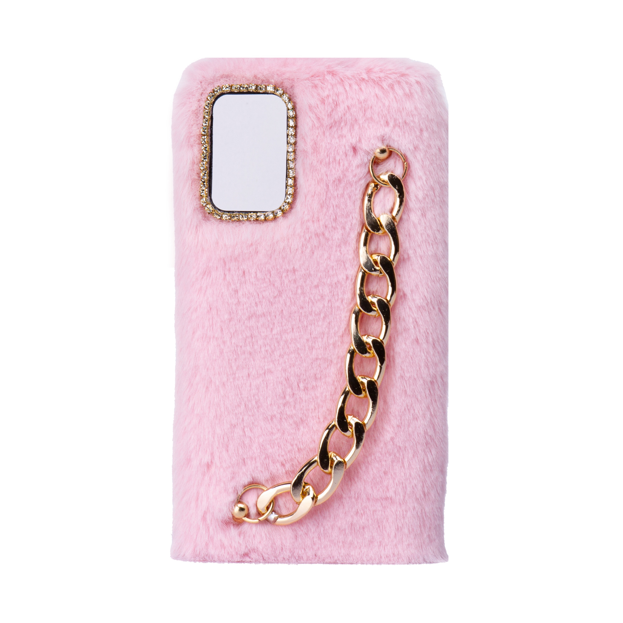 کاور طرح دخترانه دستبندی مدل خزدار پشمالو زنجیردار مناسب برای گوشی سامسونگ Galaxy A03s