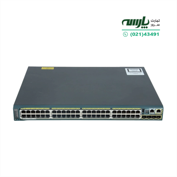 سوئیچ شبکه PoE سیسکو 48 پورتی WS-C2960S-48FPS-L
