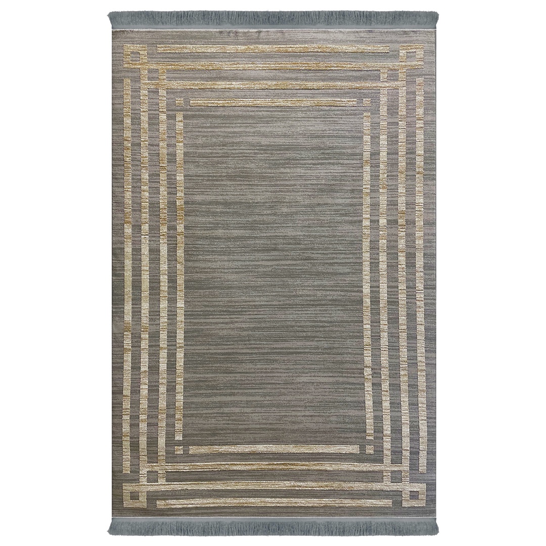  فرش ماشینی اولیا کد 9503 زمینه طوسی