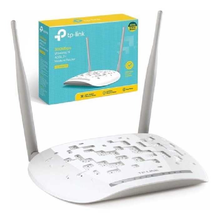 مودم روتر ADSL2 Plus بی‌سیم N300 تی پی-لینک مدل TD-W8961N_V1 (استوک با جعبه)