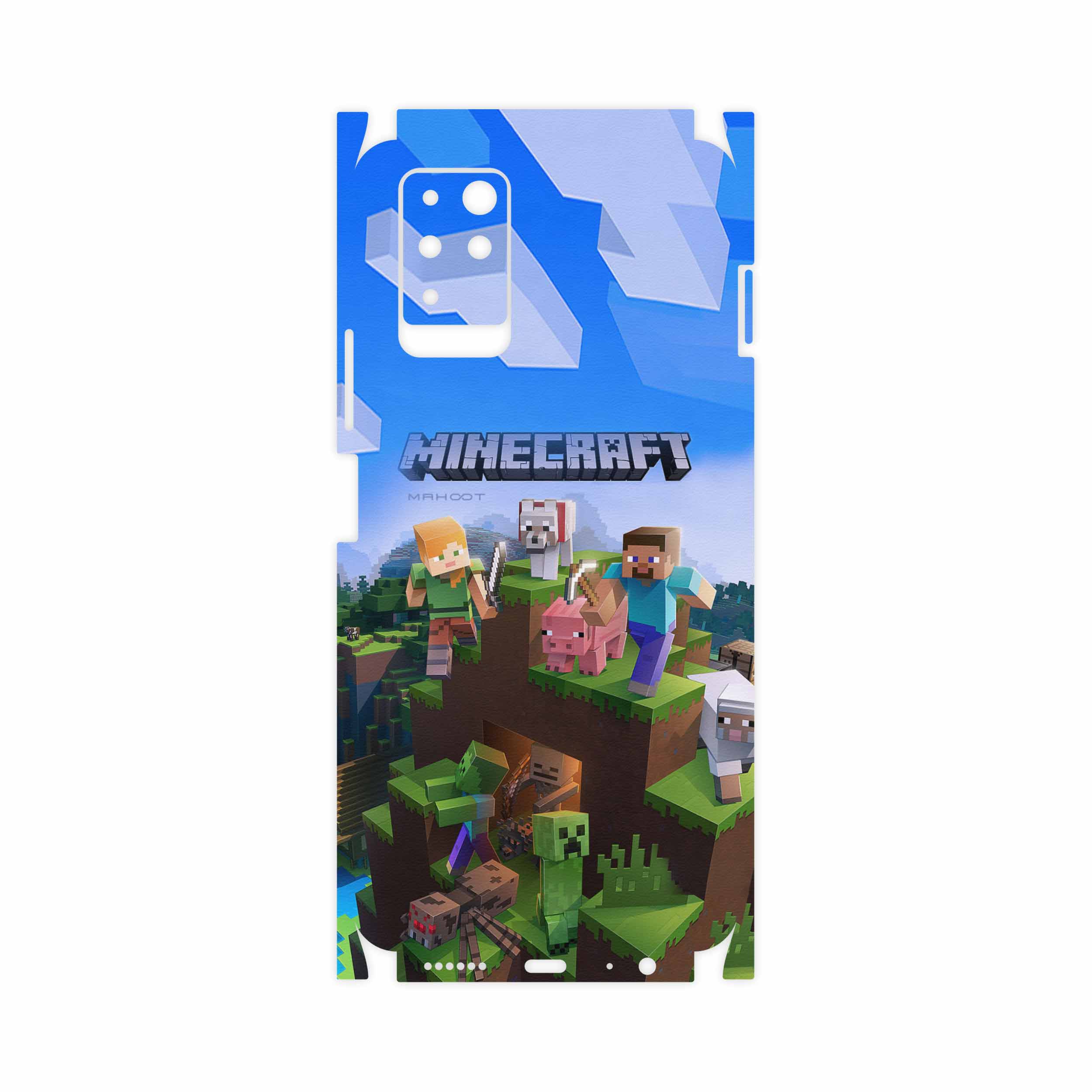 برچسب پوششی ماهوت مدل Minecraft-Game-FullSkin مناسب برای گوشی موبایل اینفینیکس Note 10