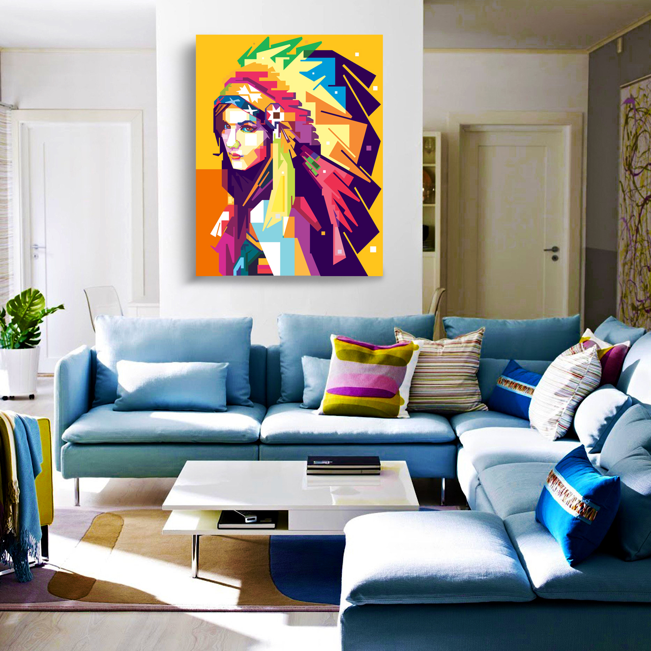 تابلو شاسی طرح سرخپوست کد VI058