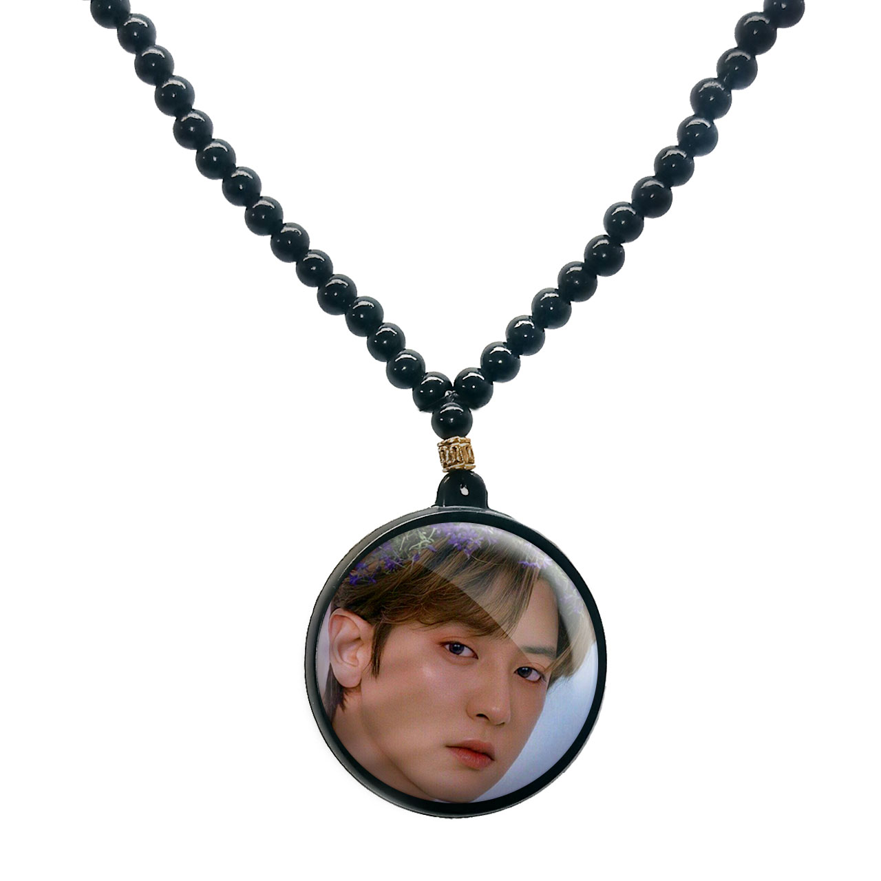 گردنبند پرمانه طرح exo کد pmd.14073 مدل دو طرفه