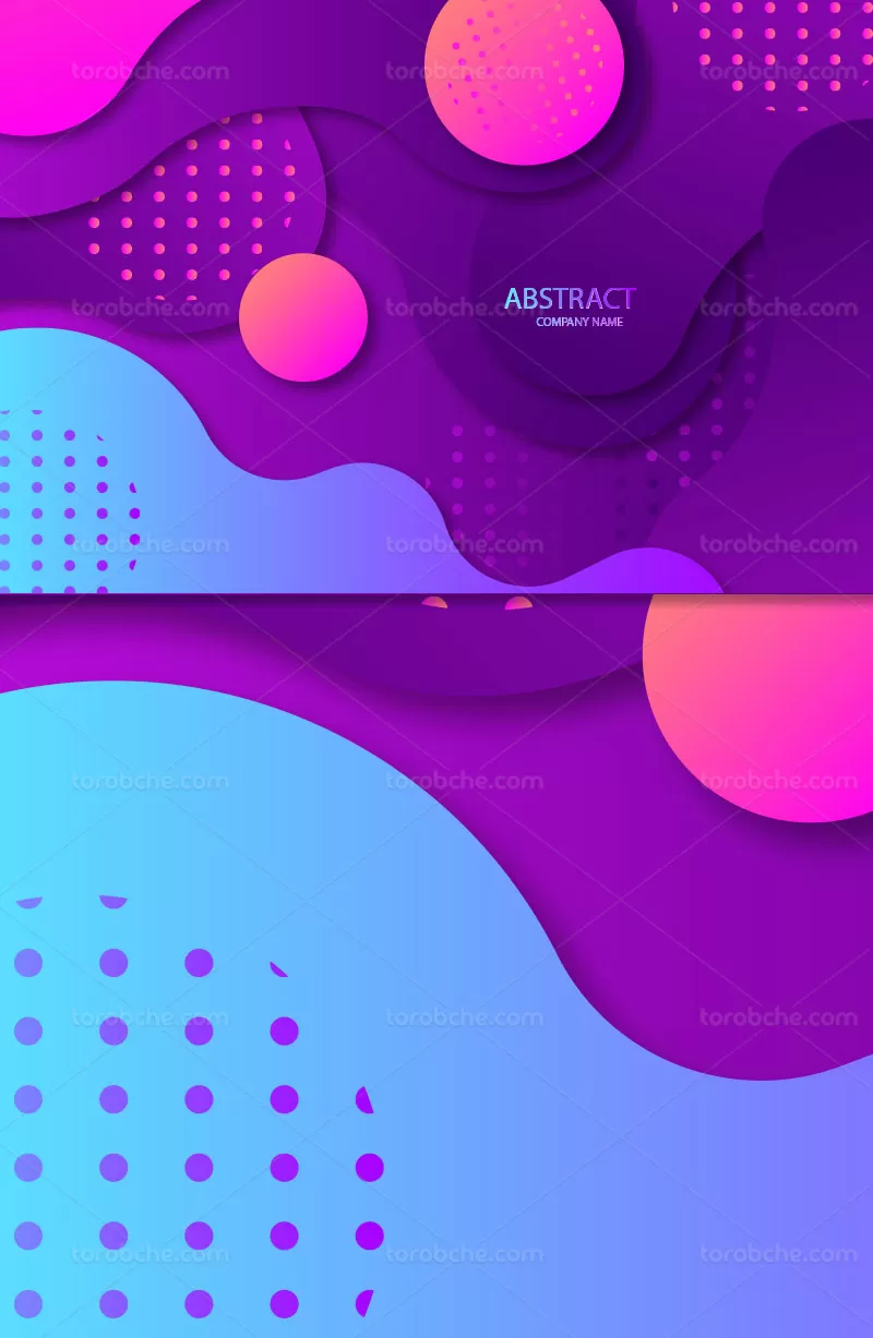وکتور بکگراند انتزاعی بنفش و آبی | گرافیک با طعم تربچه