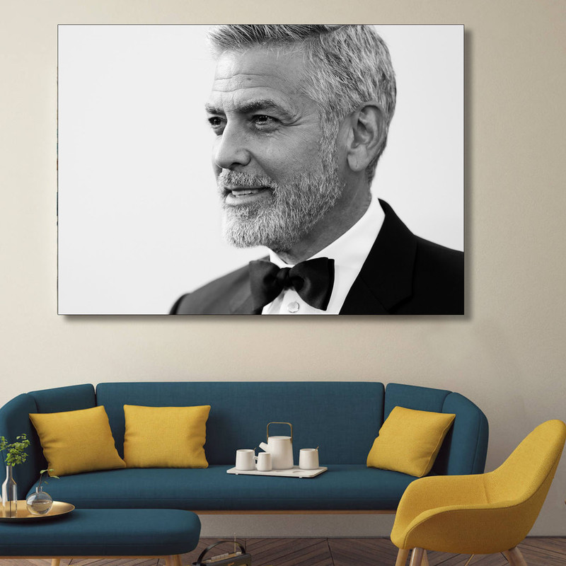 تابلو شاسی گالری استاربوی طرح جورج کلونی مدل بازیگران 05 | دنیای قاب