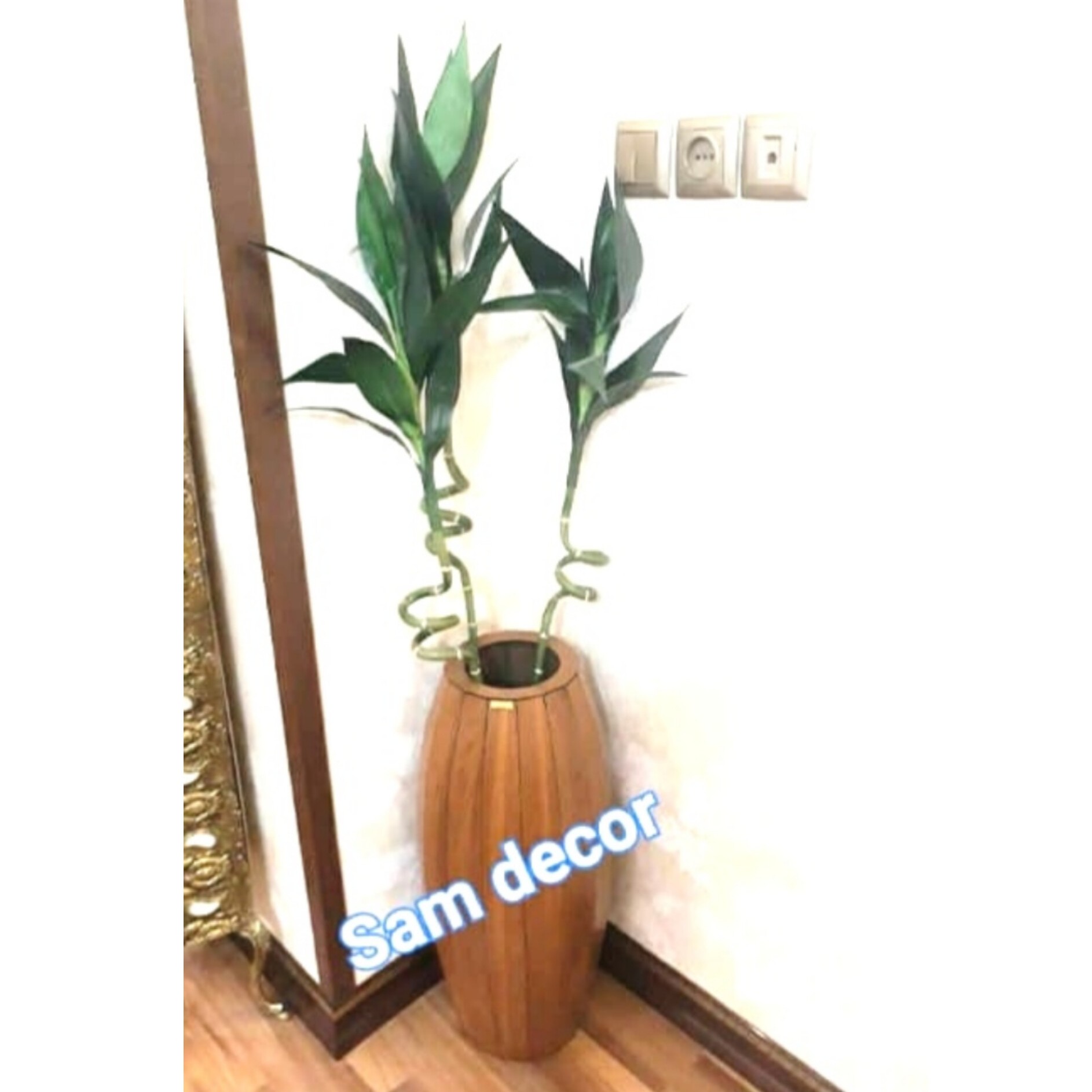 گلدن چوبی مخصوص بامبو (پس کرایه)