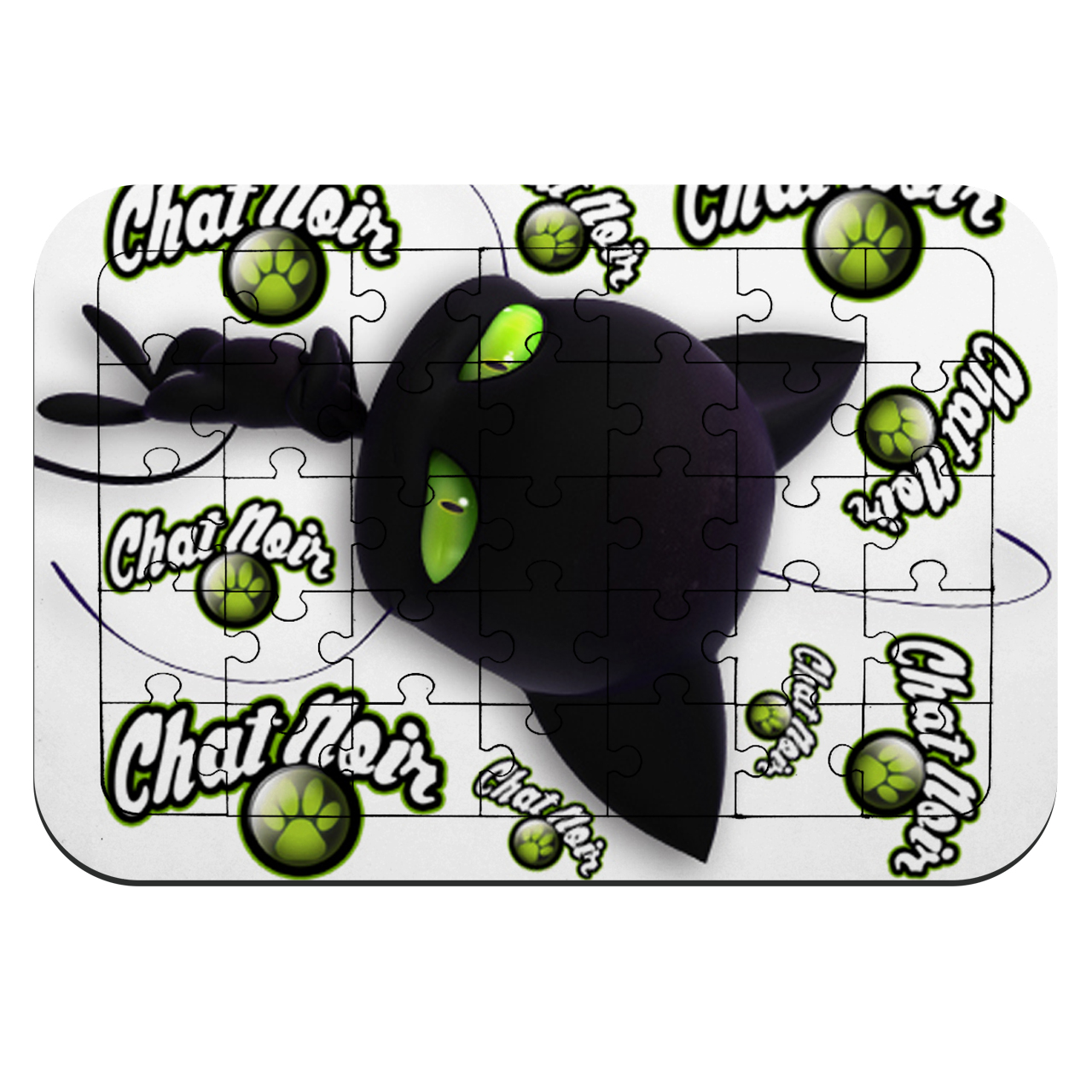 پازل 35 تکه طرح انیمیشن دختر کفشدوزکی و پسر گربه ای مدل NI2011 