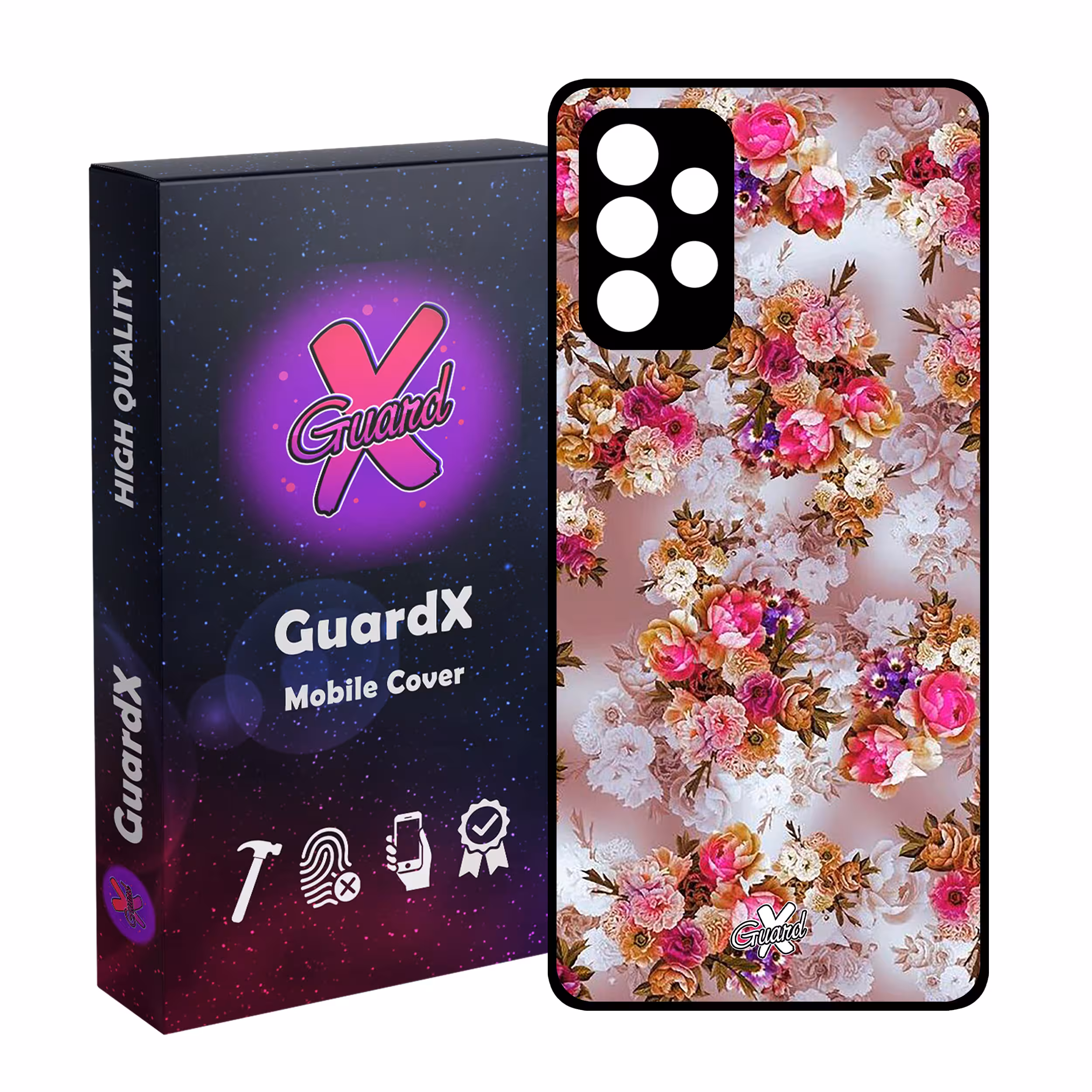 کاور گارد ایکس طرح گل مدل Glass10333 مناسب برای گوشی موبایل سامسونگ Galaxy A53