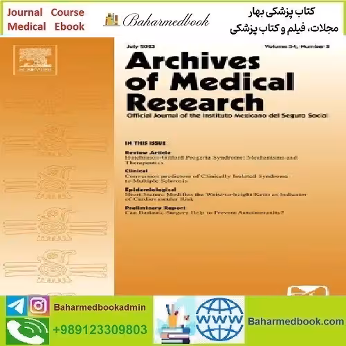 Archives of Medical Research Volume 54 Issue 1 to 5 2023