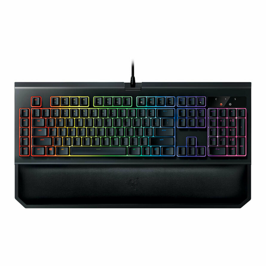 کیبورد گیمینگ ریزر BlackWidow Chroma V2 Green Switch