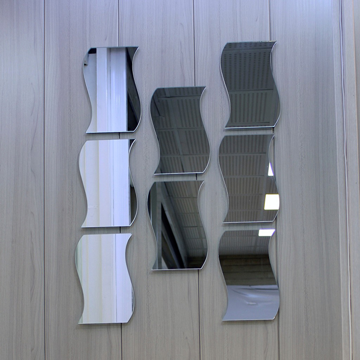 آینه دیواری موجی 8 تکه ایران گلسکو مدل Nastro