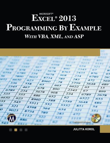 خرید و دانلود نسخه کامل کتاب Microsoft Excel 2013 Programming by Example with VBA, XML, and ASP