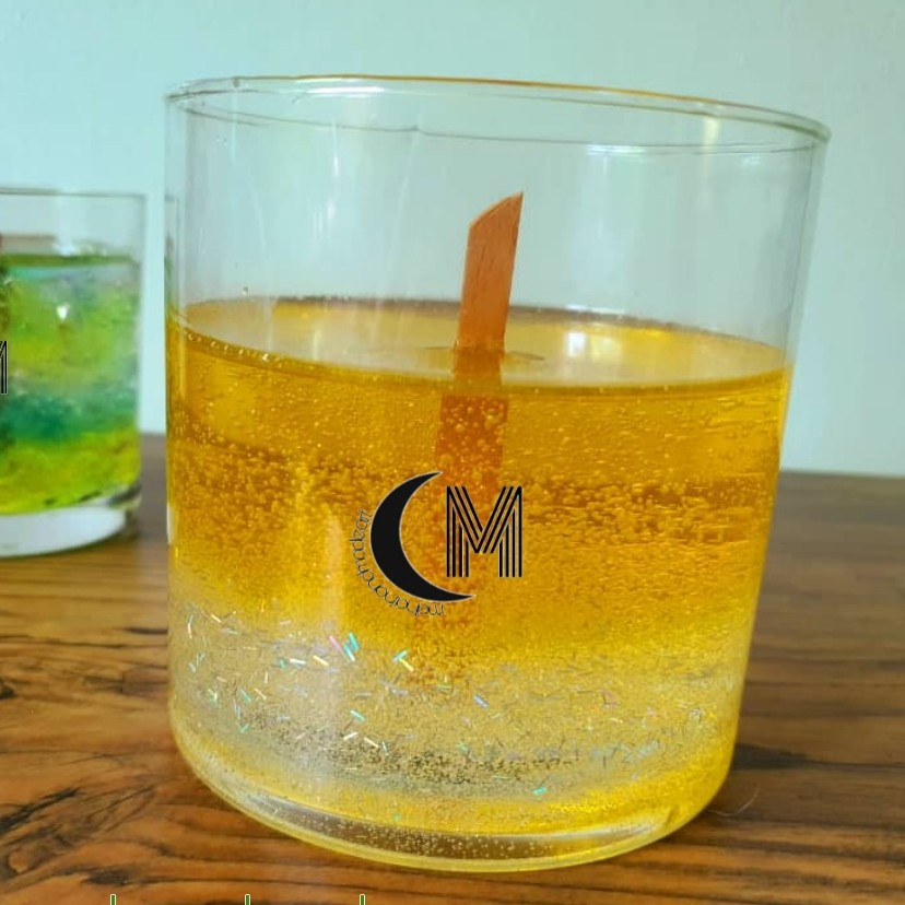 شمع ژله ایی طرح کریستال قابل اجرا در رنگ و تعداد دلخواه