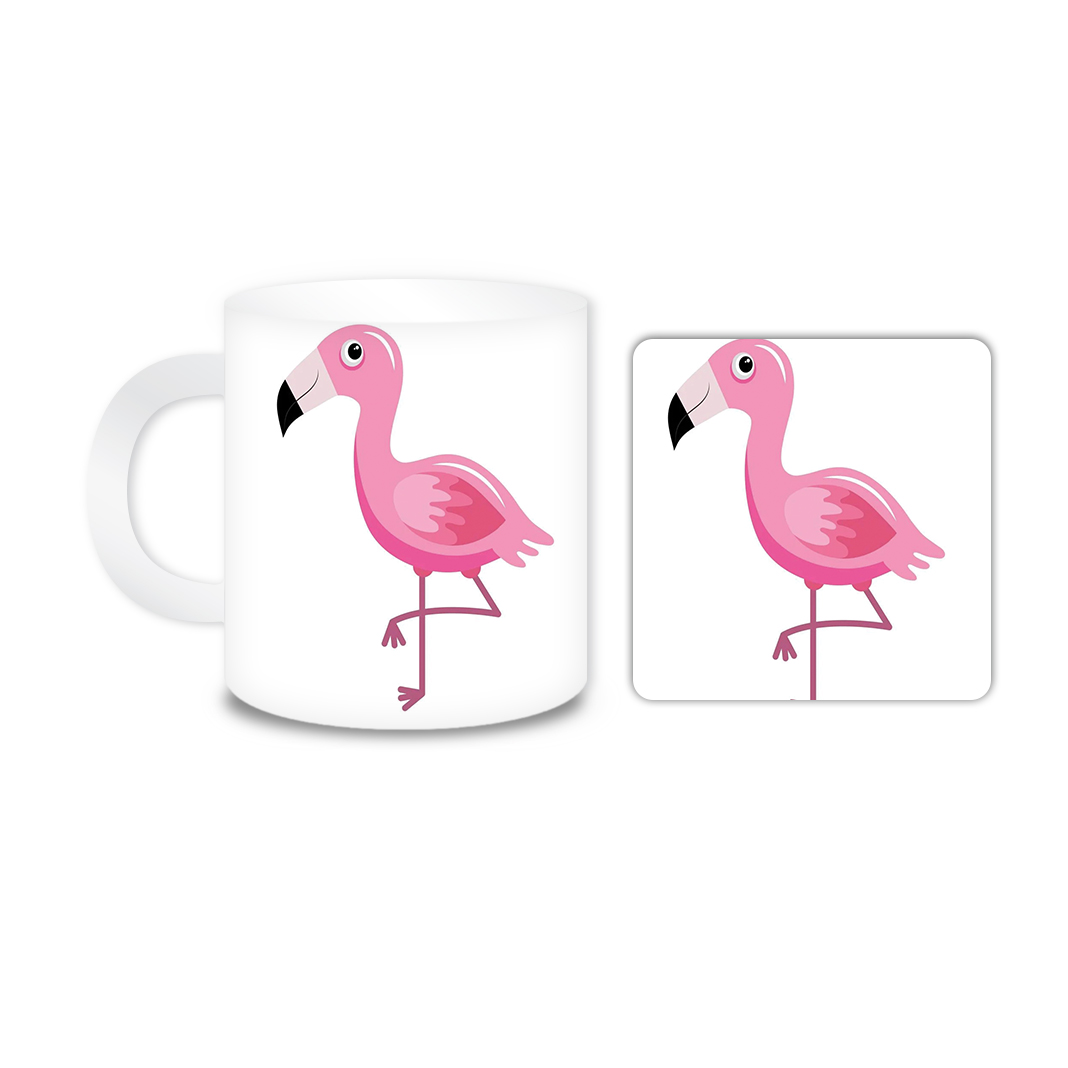 ماگ مدل فلامینگو کد 2064 به همراه زیر لیوانی