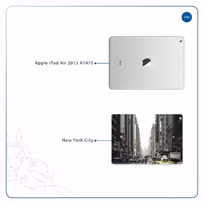برچسب پوششی ماهوت مدل New York City مناسب برای تبلت اپل iPad Air 2013 A1475