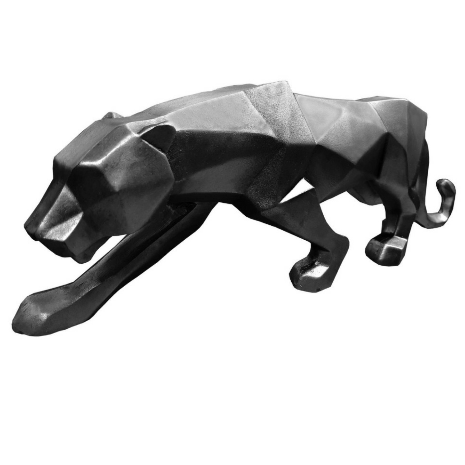 مجسمه  ببر گرافیکی  پلی استر  سفید