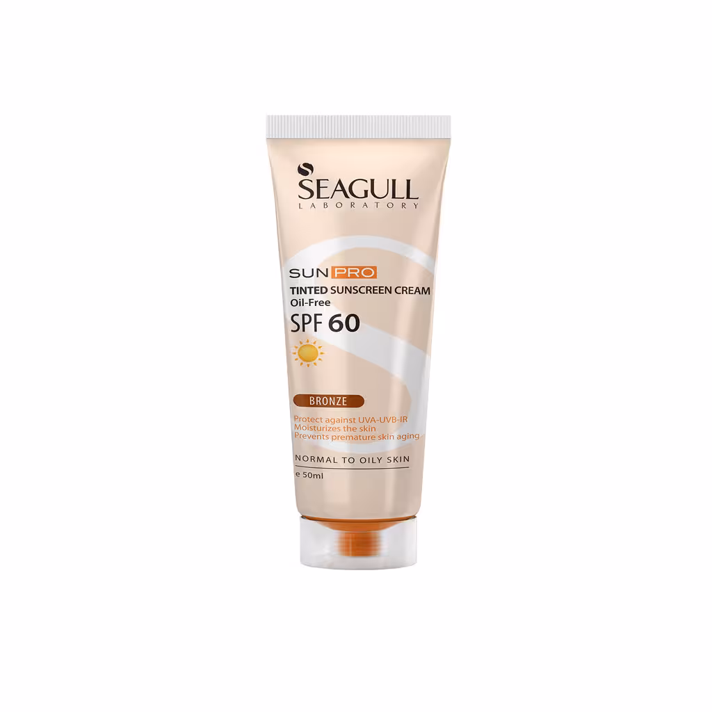 کرم ضدآفتاب رنگی پوست های معمولی تا چرب spf60 سی گل