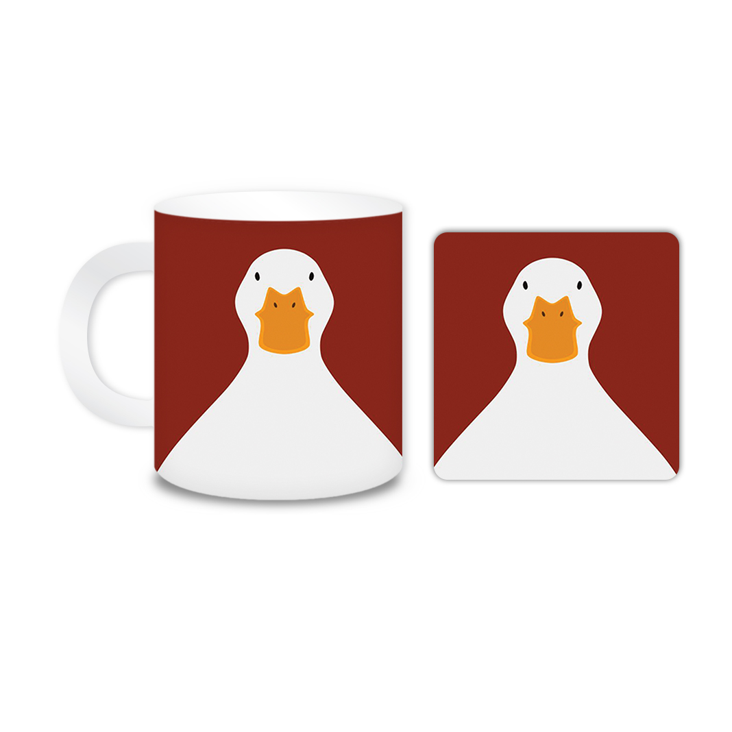 ماگ مدل اردک کد 1519 به همراه زیر لیوانی