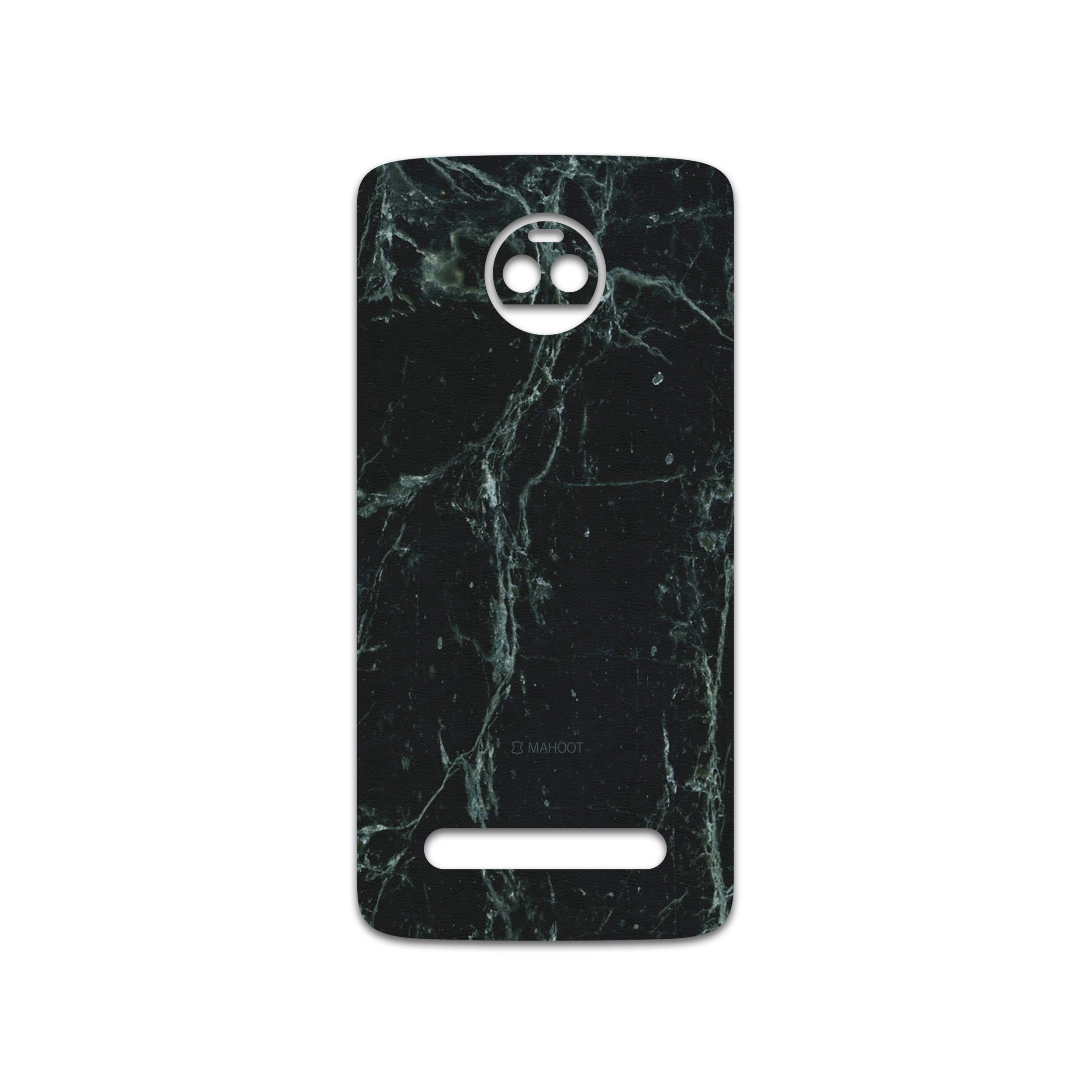 برچسب پوششی ماهوت مدل Graphite-Green-Marble مناسب برای گوشی موبایل موتورولا Moto Z2 Force