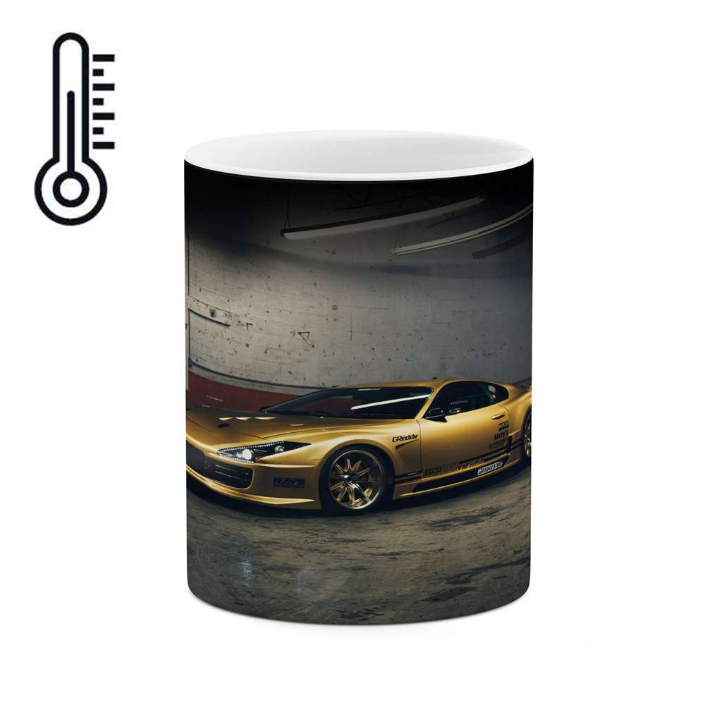 ماگ حرارتی کاکتی طرح ماشین مدل mgh17338