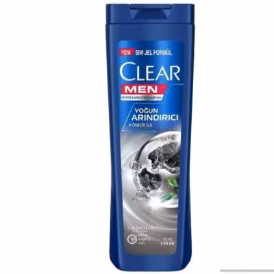 شامپو کلیر مردانه رایحه زغال مناسب کنترل کردن چربی سر 485 میل اصل و ساخت ترکیه
