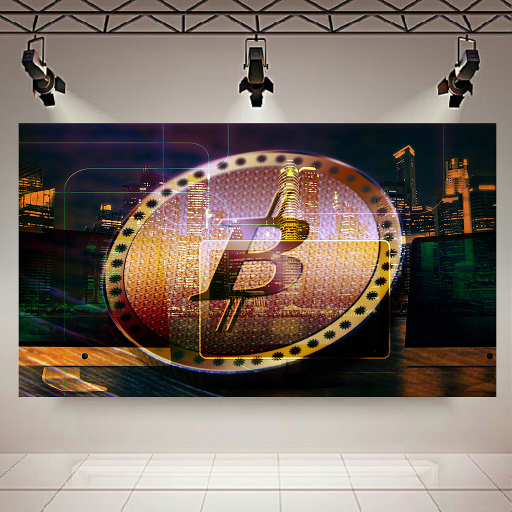 تابلو شاسی طرح ارز دیجیتال مدل بیت کوین کد AR2150