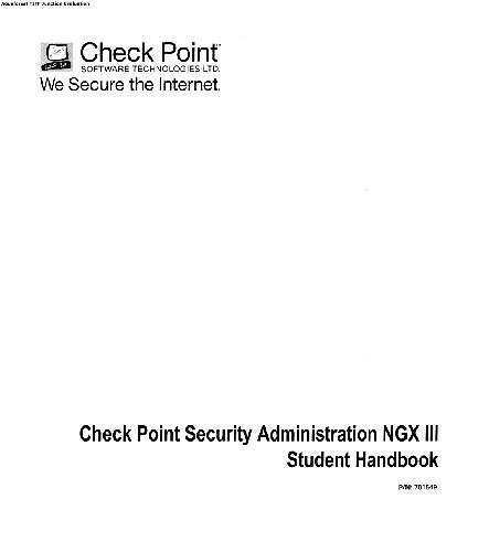 خرید و دانلود نسخه کامل کتاب Security Administration III NGX