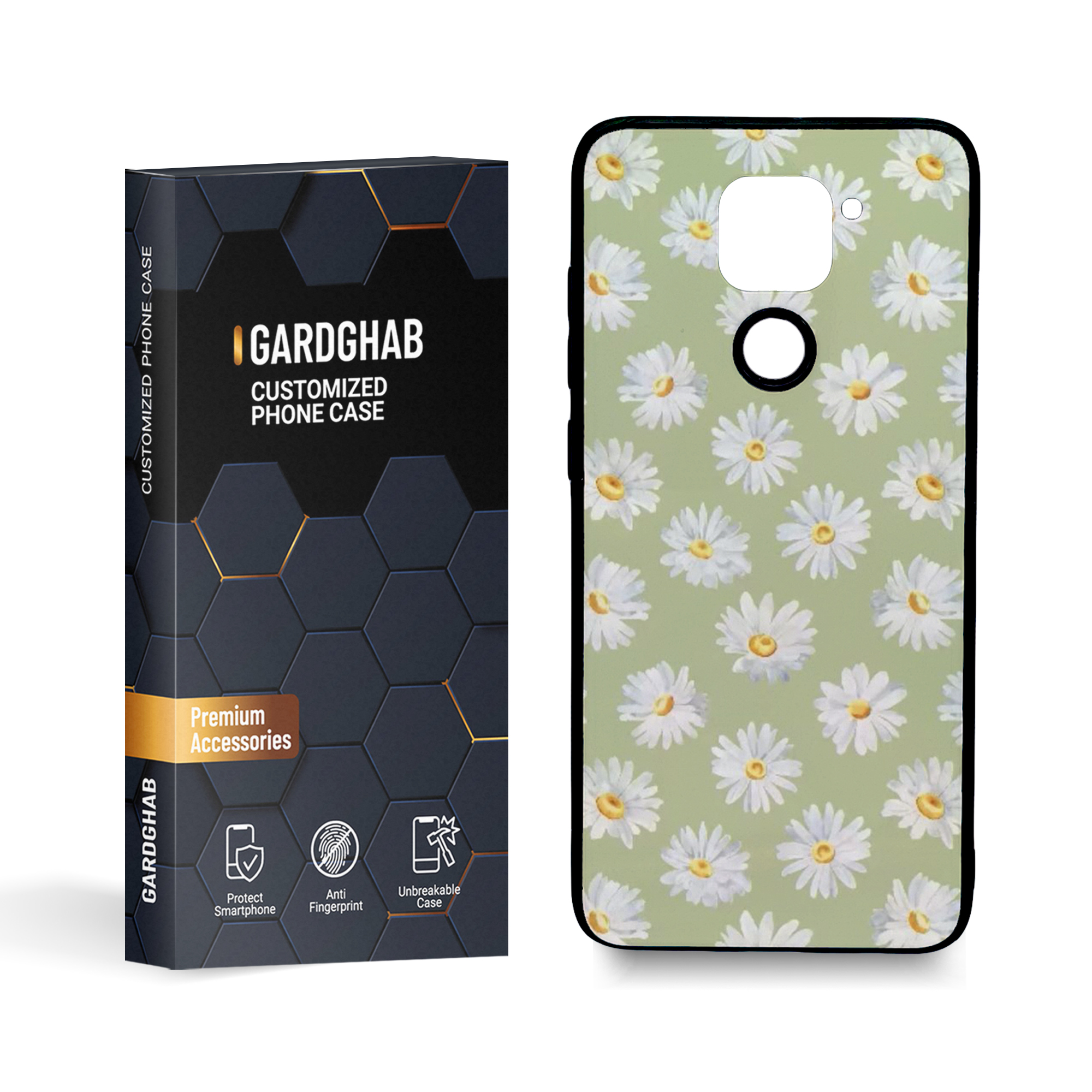 کاور گارد قاب مدل گل مناسب برای گوشی موبایل شیائومی redmi note9