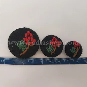 دکمه گلدوزی رنگی سایز 2